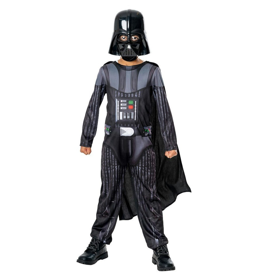 image 1 of Star Wars: Obi-Wan Kenobi Boys Darth Vader Costume - Black - 9-10 Years 10