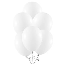 Snow White Biodegradable Latex Balloons 23cm / 9 in - Pack of 30