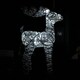 image 2 of 53cm Battery Operated White Rattan Woven Christmas Reindeer with White LEDs
