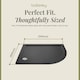 image 5 of Balterley Premium Shower Tray - Right Hand Offset Quadrant | Grey | Grey Slate | 1