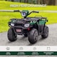 image 3 of HOMCOM 12V Electric Car for Kids, Battery Powered Quad Bike, Ride-On ATV Car with Forward, Reverse Functions, Music, LED Lights, for Ages 3-5 Years - Green