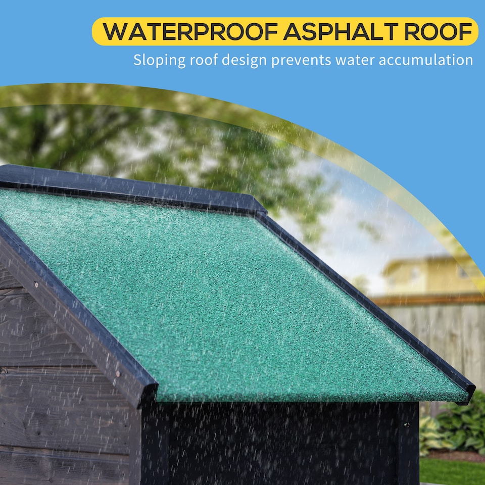 image 1 of Outsunny Wooden Outdoor Storage Shed, Compact Utility Outdoor Tool Shed with Lockable Double Doors and Shelves, Grey