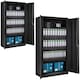 image 1 of Filing Cabinet Set - 5 height-adjustable shelves, lockable doors | Black | black | 40 x 90 x 180 cm | 2