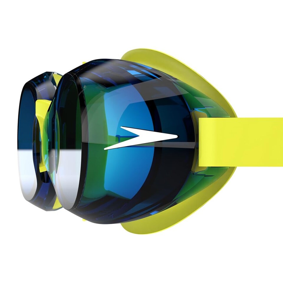 image 1 of Speedo Unisex Kids Jet 2.0 Swiming Goggles | Enhanced Vision, Empire Yelow/Neon Blue, One Size
