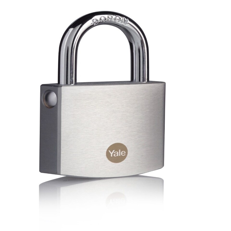 image 1 of YALE BRASS PADLOCK 50MM WITH CHROME FINISH
