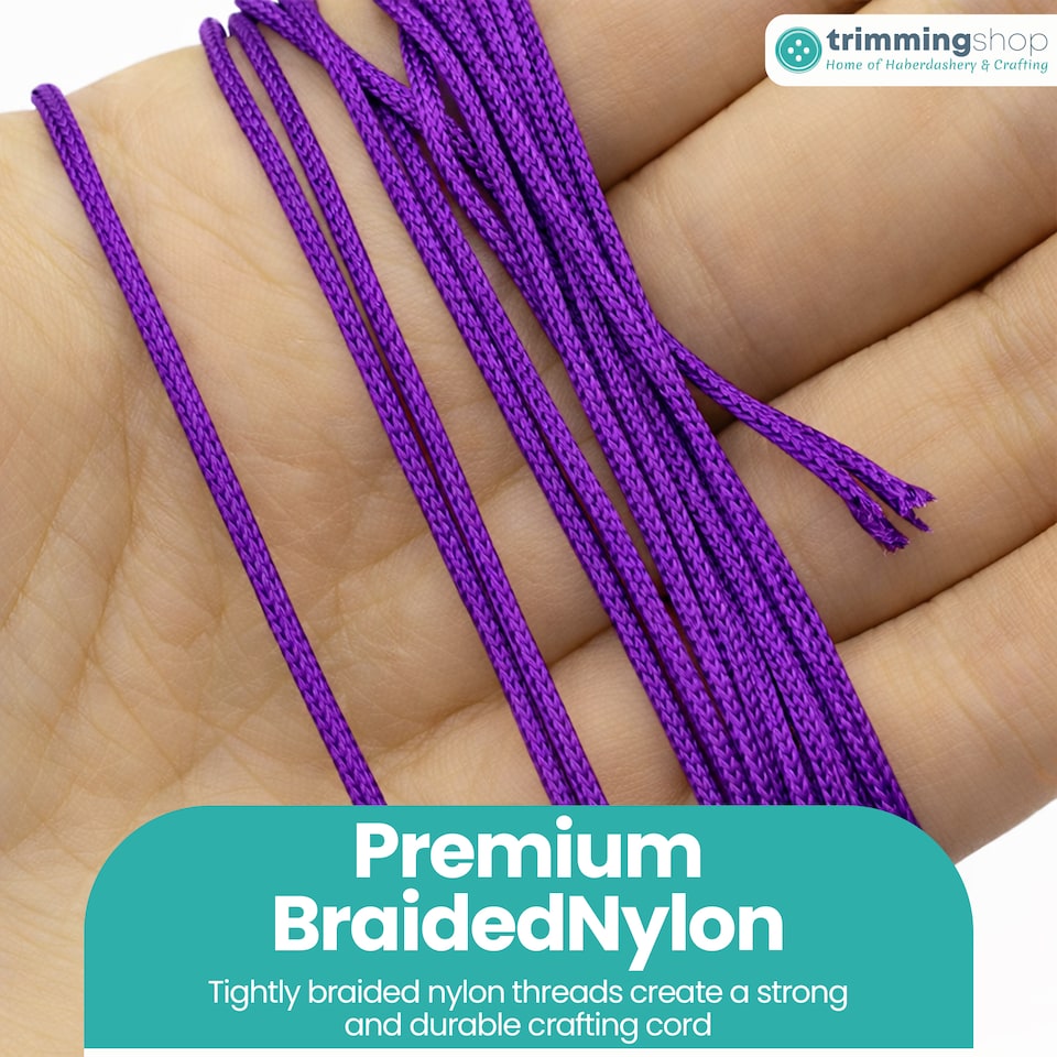 image 1 of 1.2mm x 10 Metres Nylon Cord for Jewelry Making & DIY Craft Projects