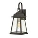 image 1 of Hinkley Bainbridge Outdoor Wall Lantern Oil Rubbed Bronze with Heritage Brass Accents, IP44