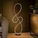 image 1 of ValueLights Infinity Black Swirl Integrated LED Floor Lamp