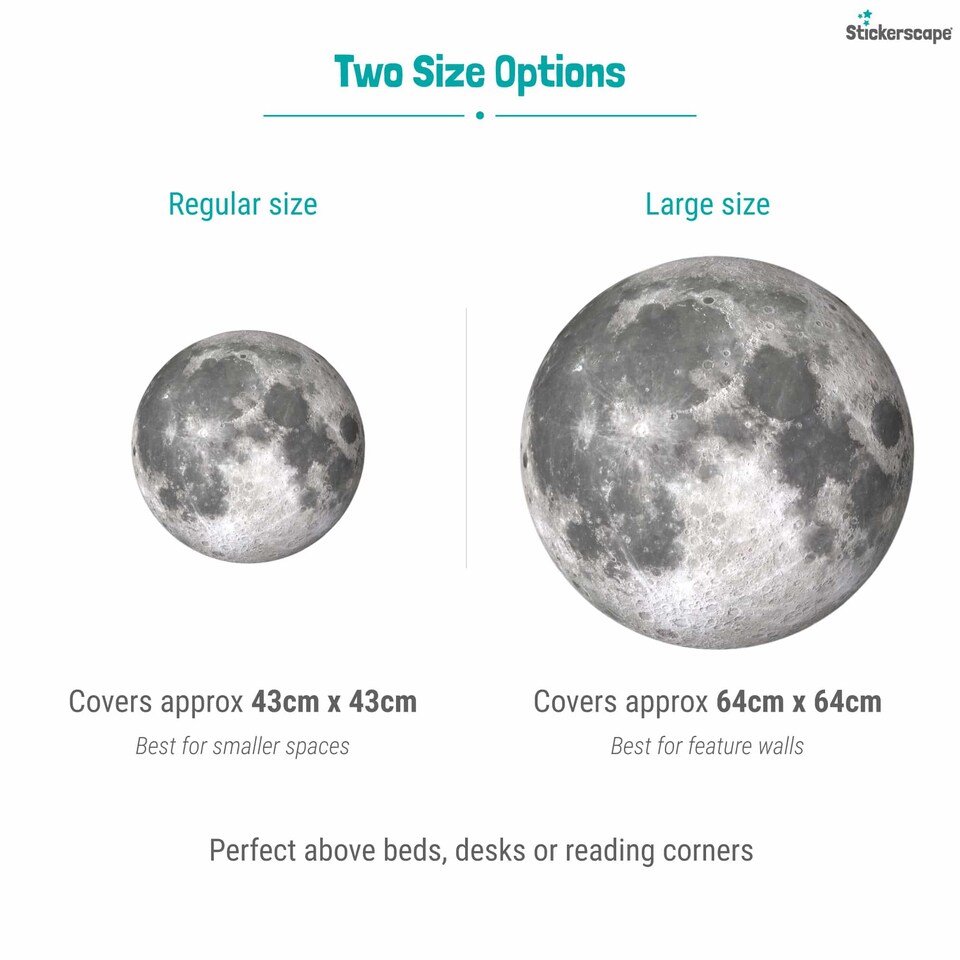 image 1 of Full Moon Wall Sticker
