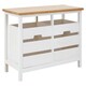image 4 of Interiors By Premier Compact Design 2 Drawer Bench, Modern Design Chest Of Drawers For Livingroom, Minimalist Storage Chest White