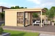 image 1 of Domeo 2 & Domeo 2 Al pack ISO-Log Cabin, Wooden Garden Room, Timber Summerhouse, Home Office - L524 x W319.6 x H239.4 cm | Brown