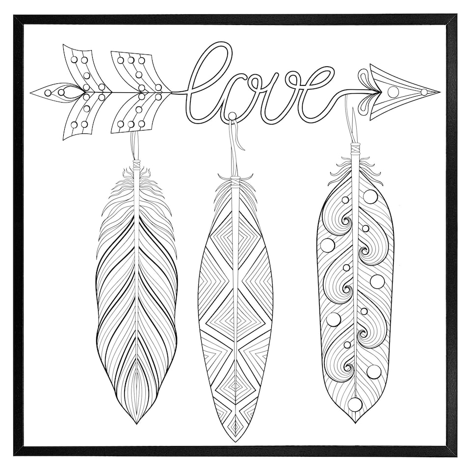 image 1 of Bohemian arrow (Picture Frame) Grey | M