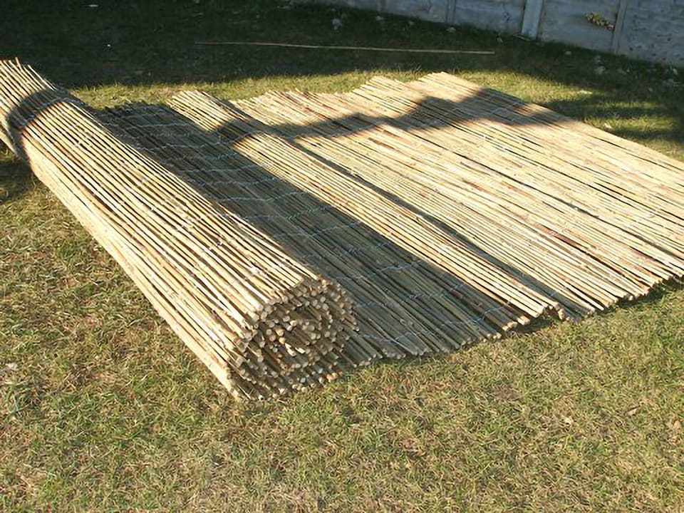 image 1 of Bamboo Cane Screening Roll Natural Fencing 3.0m x 2.0m | Brown | Brown