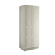 image 1 of Shaker Taupe Grey Double Wardrobe with Single Rail & Shelves Grey