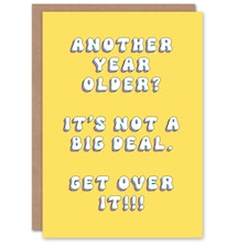Older Get Over It Fun Joke Humour Woman Her Funny Birthday Card