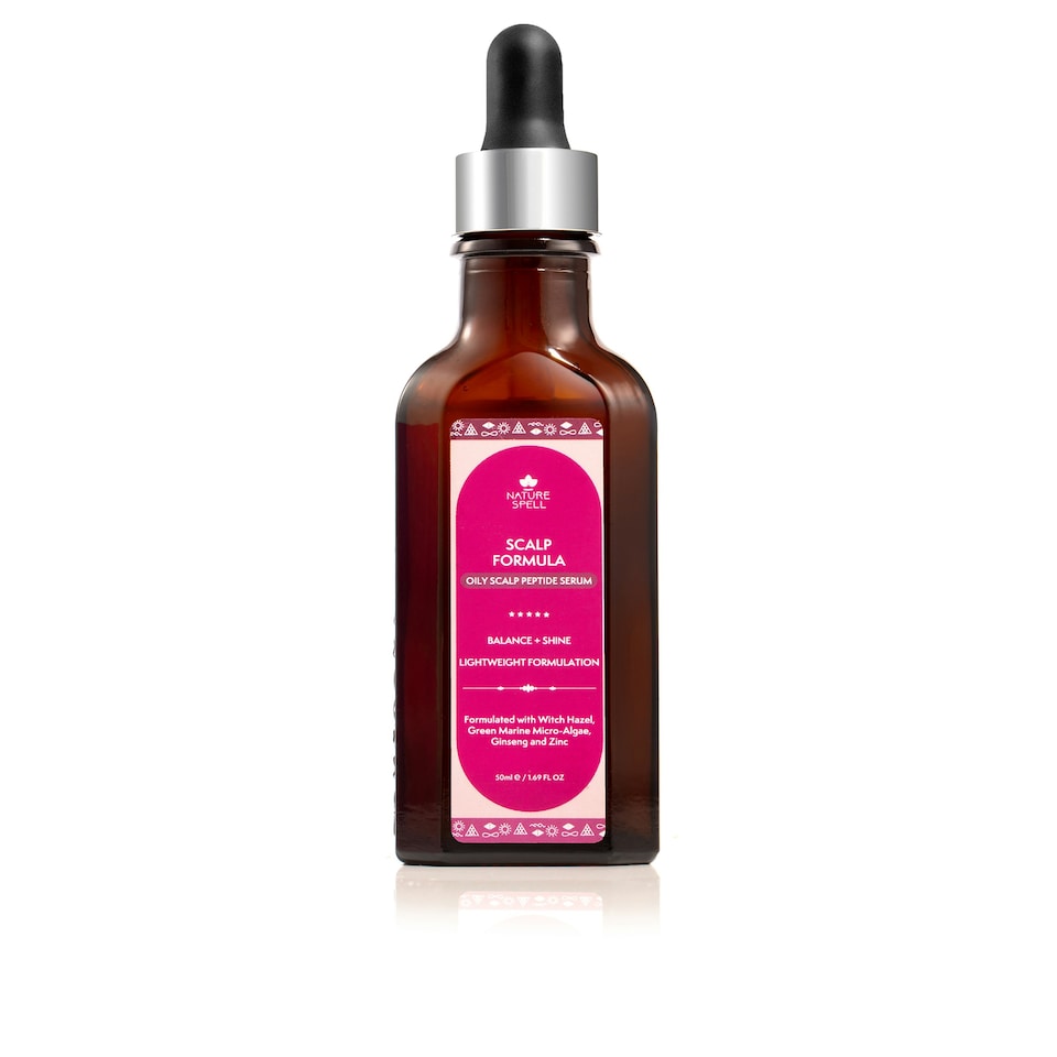 image 1 of Nature Spell Oily Scalp Formula - Balance & Shine Peptide Serum for Oily Scalp with Ginseng + Witch Hazel