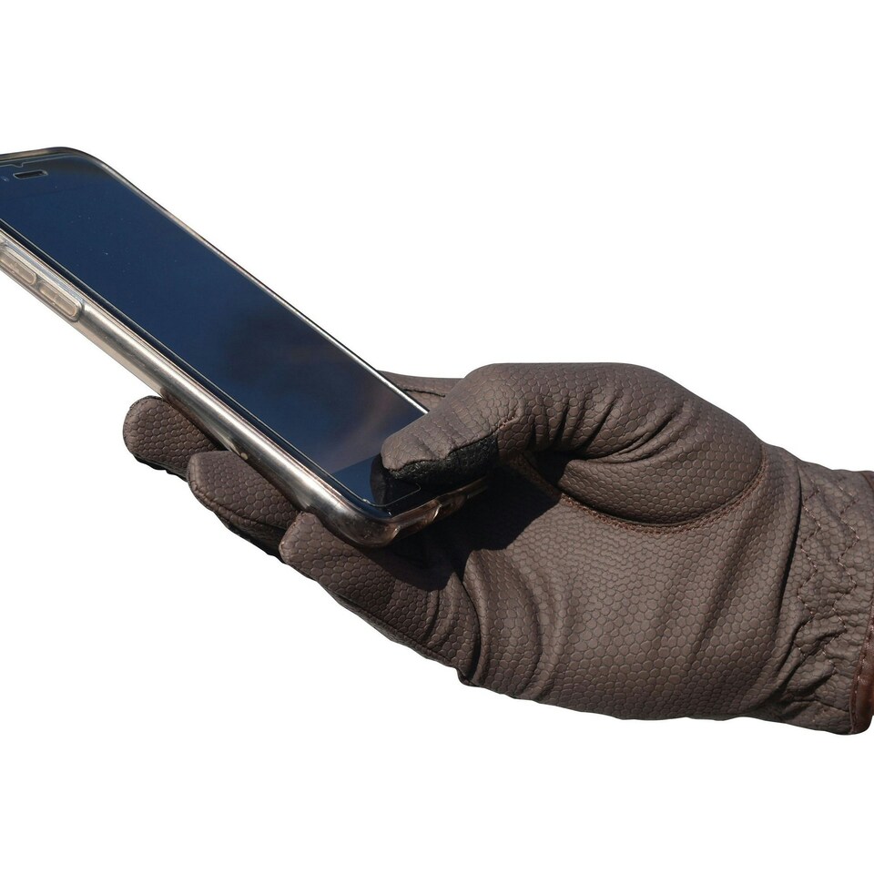 image 1 of Dublin Touch Screen Everyday Riding Gloves - Brown - M Brown | M