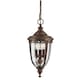 image 1 of English Bridle 3 Light Medium Outdoor Ceiling Chain Lantern British Bronze, E14