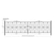 image 4 of Stirling Scroll Double Driveway Gate - Solid Steel - Fits Gap of 3353 mm x 914 mm High - Electro Galvanised/Black Powder Coated | Black | 1