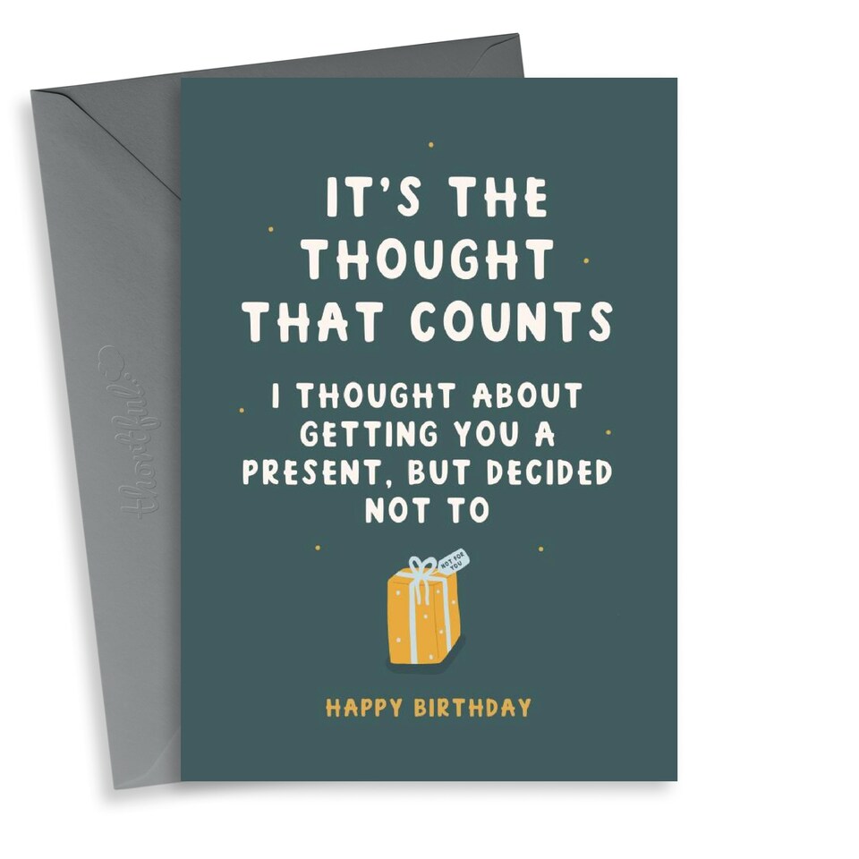image 1 of Cheeky Thought That Counts Birthday Card