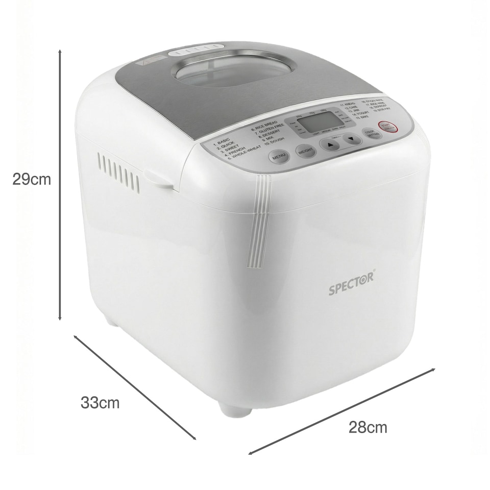 image 1 of Spector 2LB 600W Stainless Steel Automatic Bread Maker 19 in 1 Non Stick