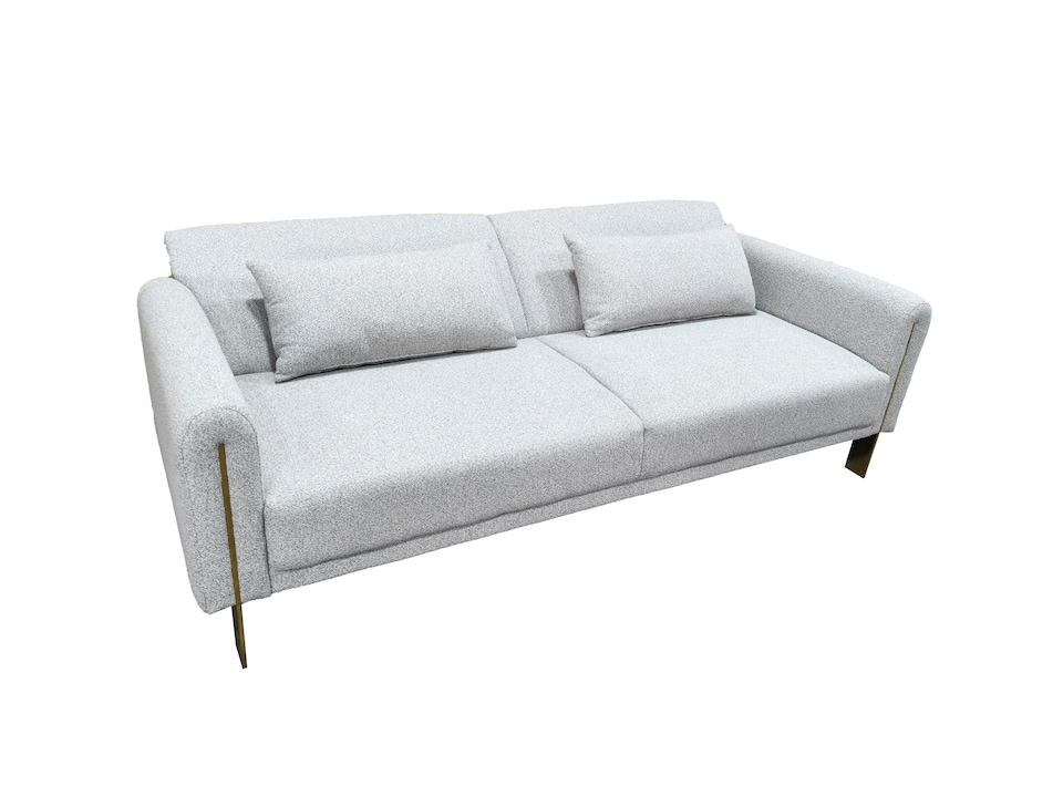 image 1 of Como 2 Seater Sofa Bed in Grey or Silver | Silver | One Size