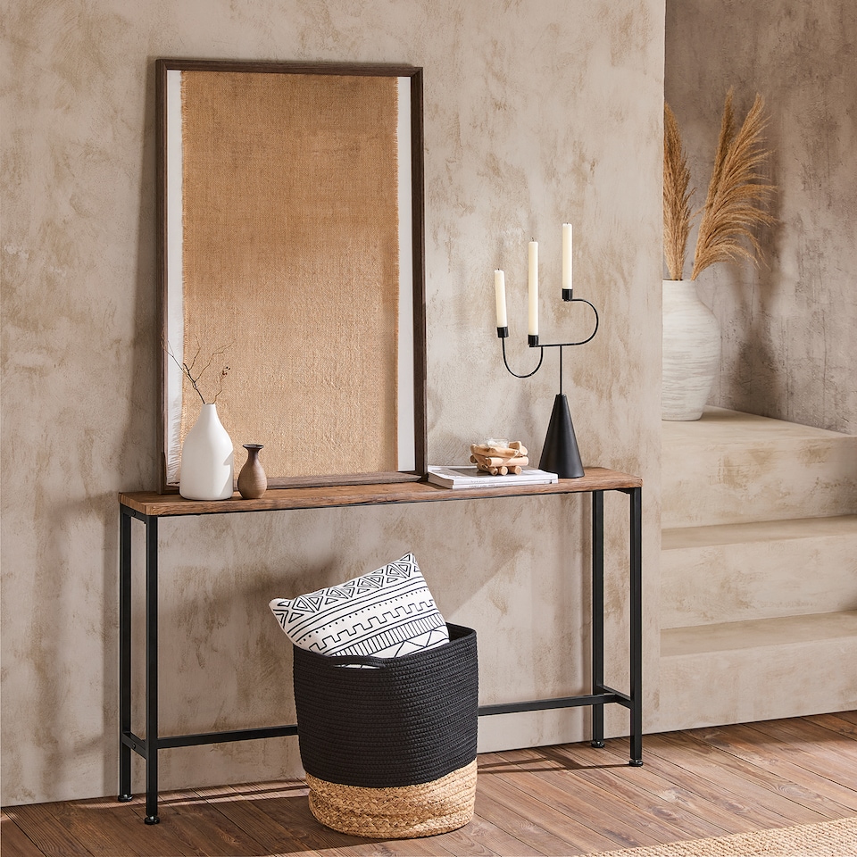 image 1 of SoBuy FSB19-N,Industrial Slim Console Table | Brown | Natural | 1