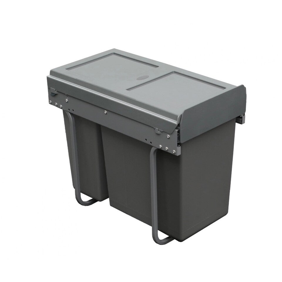 image 1 of FittingsCo, Heron Under Counter Waste Bin 30 L (1x20L + 1x10L) Base Mounted for 300mm Cabinet
