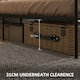 image 4 of HOMCOM King Metal Bed Frame w/ Headboard,31cm Under-bed Space