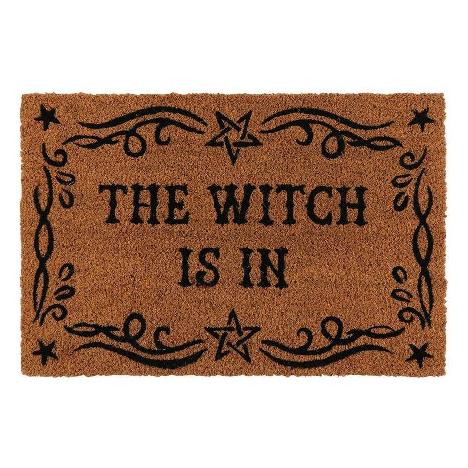 Something Different The Witch Is In Door Mat - Natural - One Size