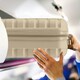 image 5 of Flight Knight Suitcase Sets 3 Piece, Large Suitcase, Extra Large Suitcase, easyJet Cabin Bag 45x36x20cm Underseat Carry On, 100+ Airlines Approved - BA, Ryanair | Cream | Champagne | Large