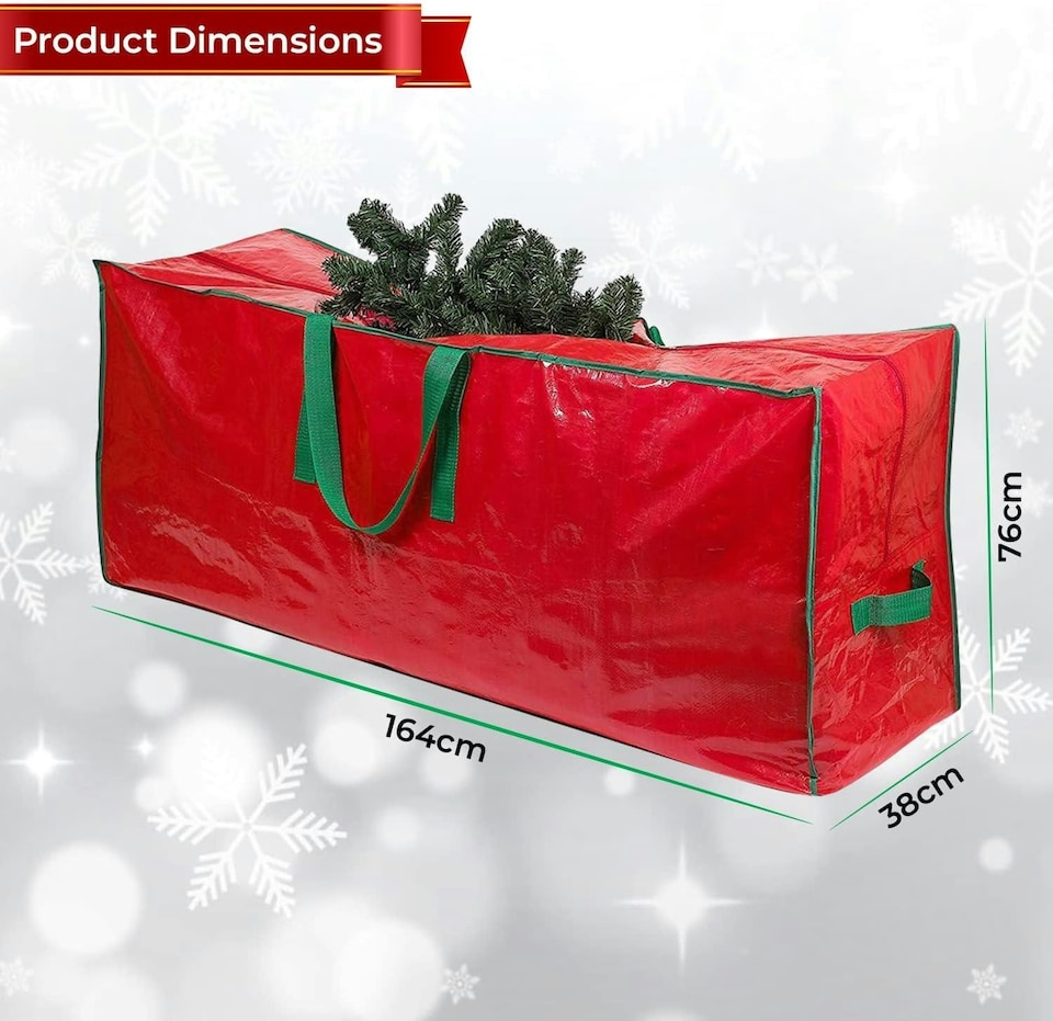 image 1 of Christmas Tree Storage Bag - Stores Up To 9 Foot Disassembled Artificial Xmas Tree