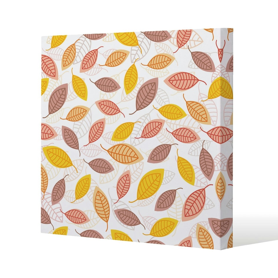 image 1 of Small Autumn Leaves (Canvas Print) 77 x 77 x 4cm
