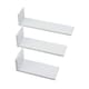 image 1 of Tutti Bambini Set of Three L-Shaped Wall Shelves - White