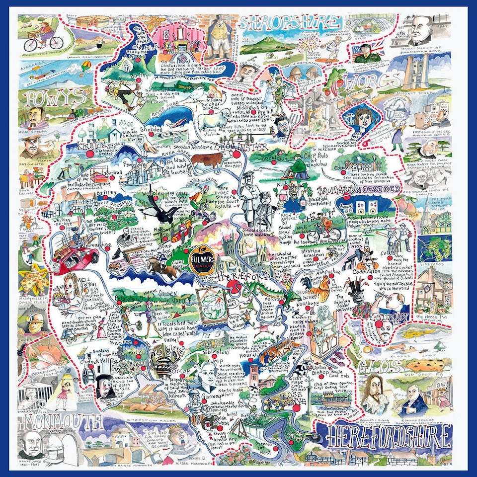 image 1 of Herefordshire - Tim Bulmer 1000 Piece Jigsaw Puzzle