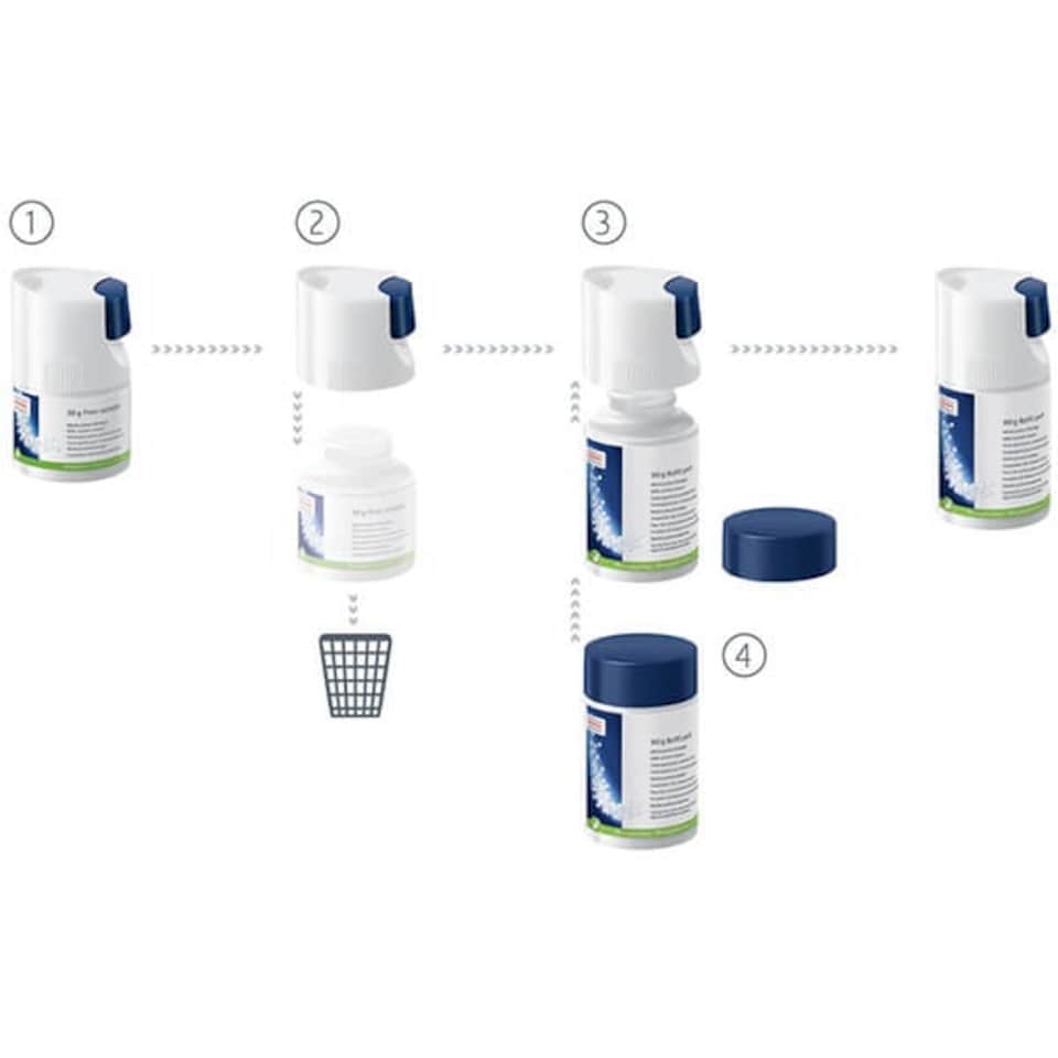image 1 of Jura Milk Cleaning Mini Tabs with Dosing Cap - 90g