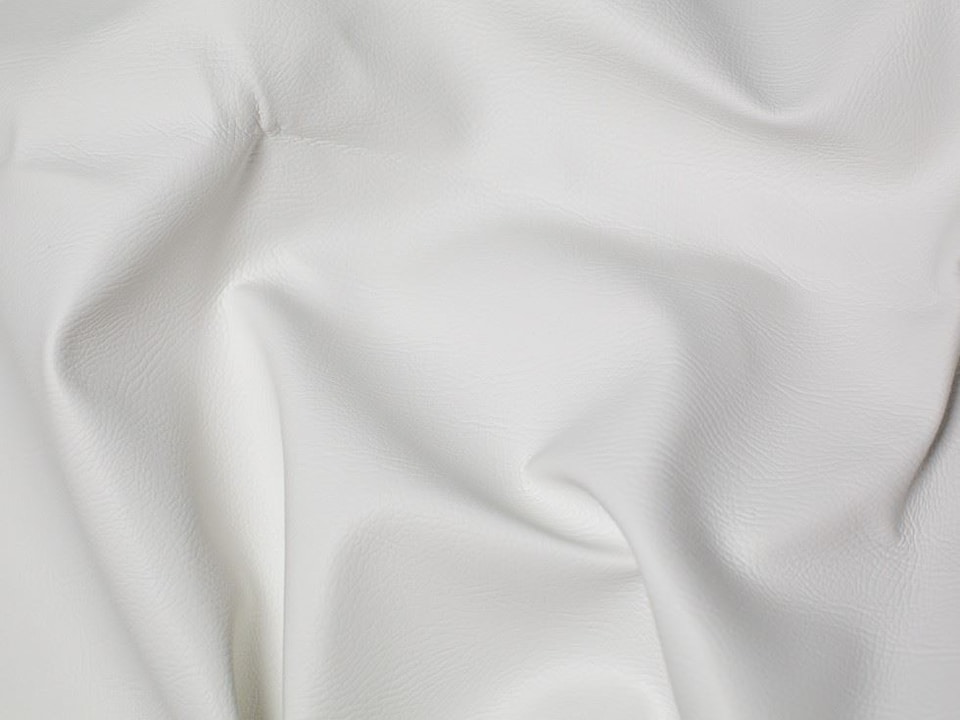 Minerva Core Range White Heavy Fire Retardant Faux Leather Fabric for Bag Making, Dressmaking, Upholstery, 135cm / 53" Wide - per metre