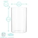image 3 of Argon Tableware Scandi Storage Jar with Leather Loop Lid - 1 Litre - Pack of 3
