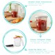 image 2 of Argon Tableware Glass Jam Jars with Green Gingham Lids - 250ml - Pack of 6