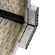 image 8 of Outsunny Patio Wicker Coffee Table w/ Glass Top Suitable for Garden Backyard
