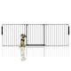 image 1 of Bettacare Premium Multi Panel Flexible Pet Barrier, up to 226cm Wide, Black, 70cm High, Dog Barrier for Pets Dogs and Puppy, Easy Installation Black