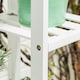 image 4 of Living and Home Wooden Multi-Tiered Potted Plant Stand - White