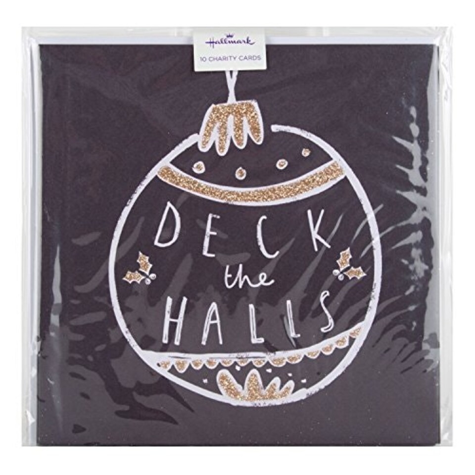 image 1 of Charity Christmas Card Pack 'Deck The Halls' 10 Cards, 1 Design