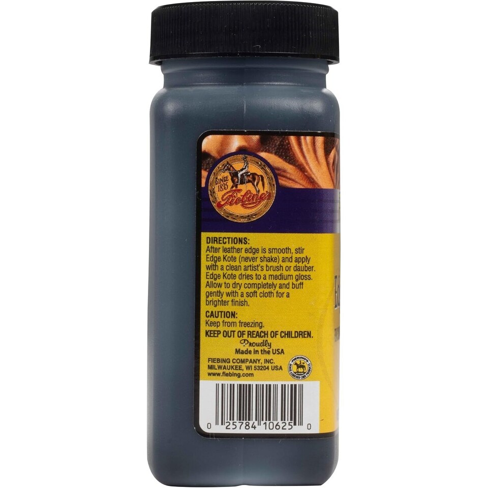 image 1 of Fiebing's Edge Kote - Leather Edge Sealer and Finisher 4oz | Brown | Brown