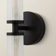 image 6 of ValueLights Canya Black 2 Way IP44 Frosted Glass Wall Light | Black