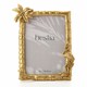 image 2 of Flamingo & Palm Gold Finish Frame 5" x 7"