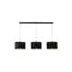 image 1 of ValueLights Shaw Matte Black 3 Bar Black Gold Shades and Bulbs