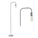 image 1 of Leroy - Grey 151cm Exposed Bulb Floor Lamp Grey