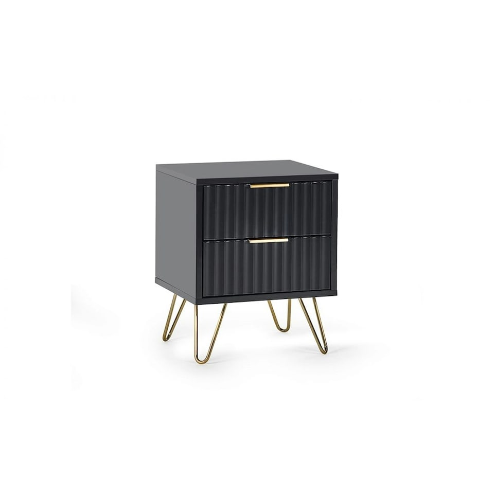 image 1 of Premium Matte Black Lamp Table Black