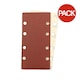 image 2 of Abracs Orbital Sander Sheets (Pack of 10) - Brown - 185mm x 93mm